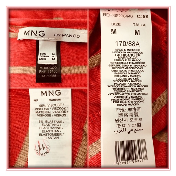 🛍MNG by Mango Top w/Ruffle & Gathered Sleeves, M - Picture 2 of 2